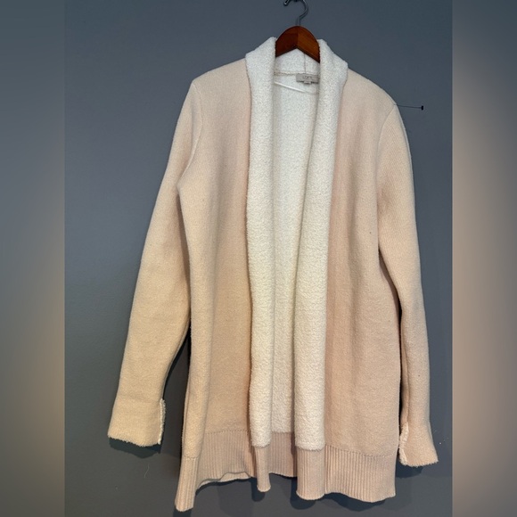 LOFT Women's Cream Cardigan Sweater - Picture 6 of 8